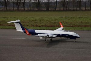 Elysian Flies Subscale Model Of Revised Electric Aircraft Design